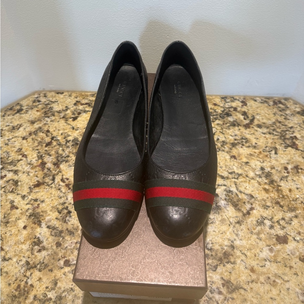 Authentic Gucci Ballet Pumps - Guccissima Soft/NS Nylon Gucci Nero/V.R.V